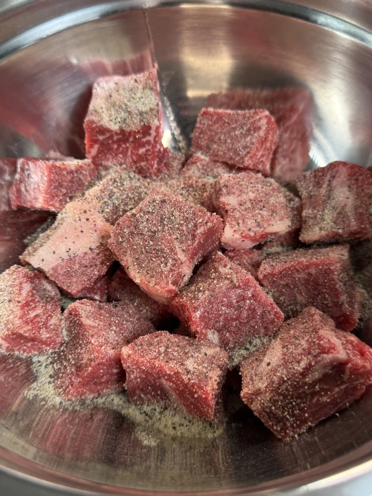 seasoned steak bites