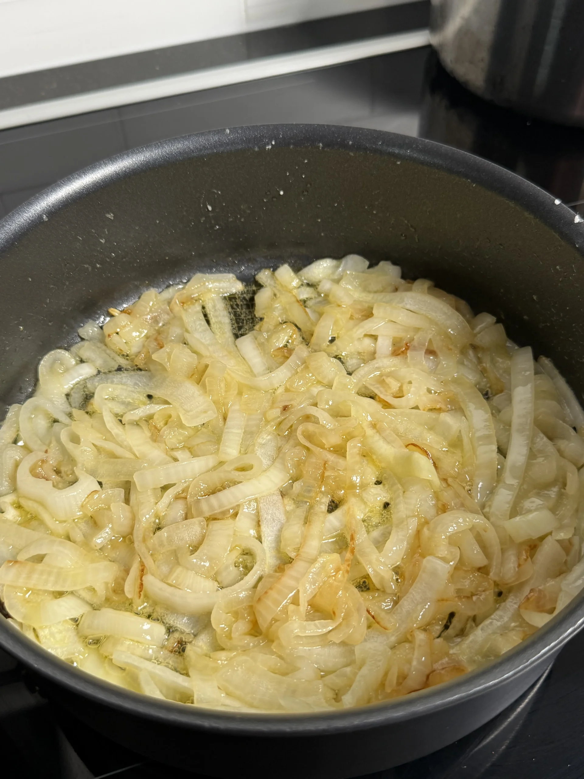 caramelized onions in a pan