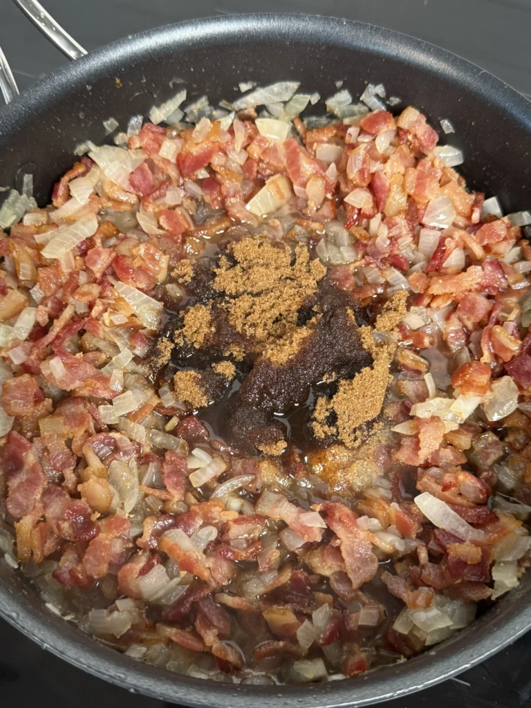 bacon jam in a cast iron