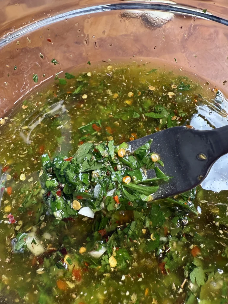 chimichurri in a bowl