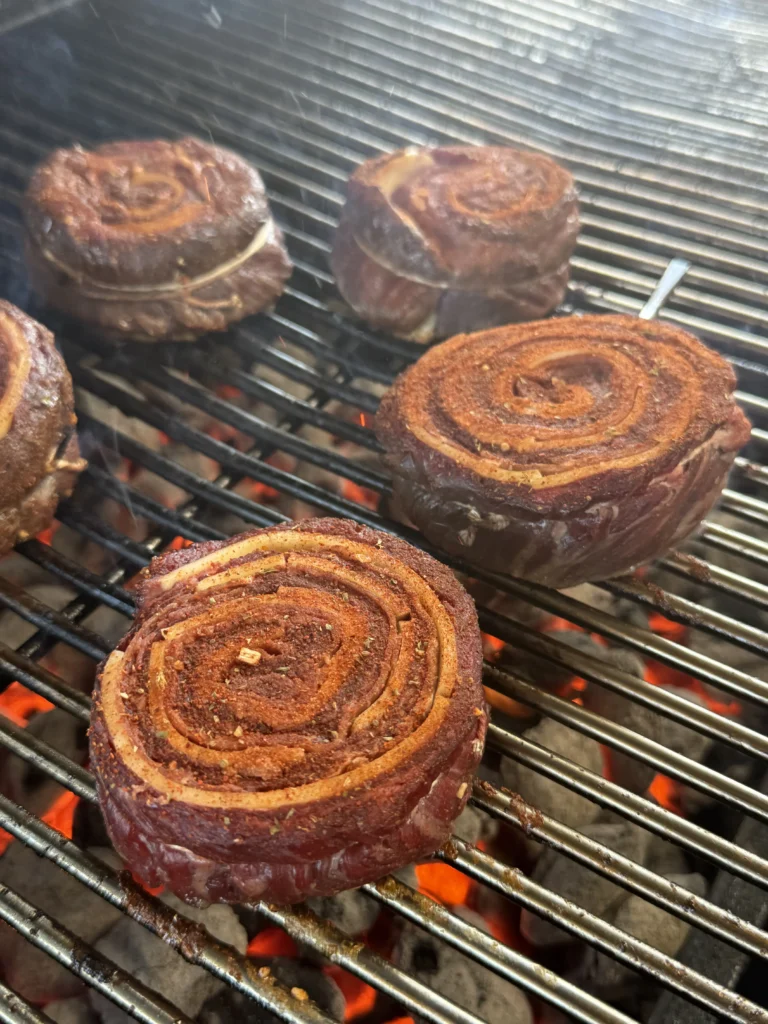 smoking on the hasty bake