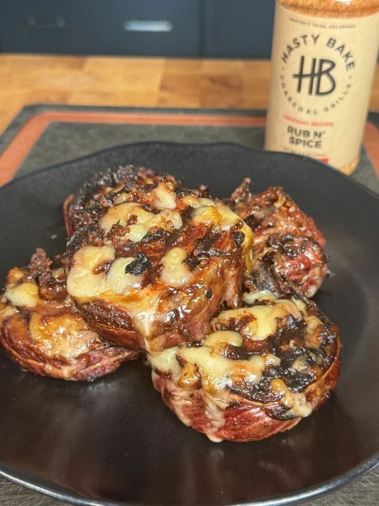 grilled pinwheels on a plate