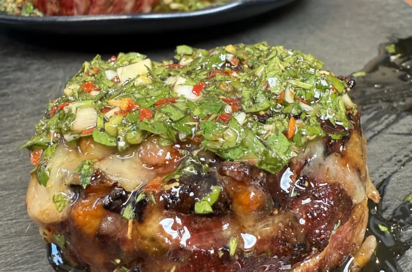 steak pinwheels with chimichurri