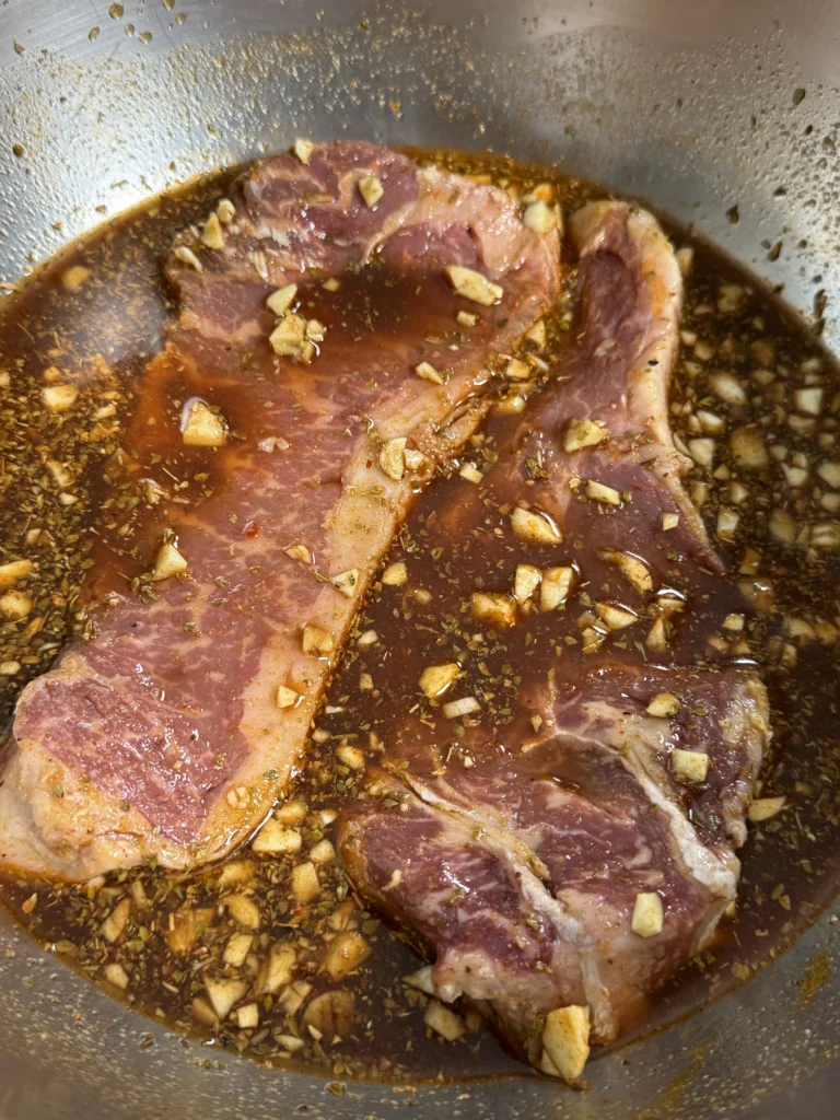 marinated steak