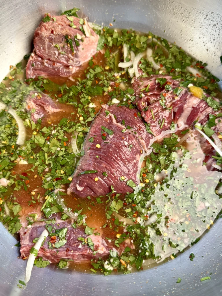 marinaded steak