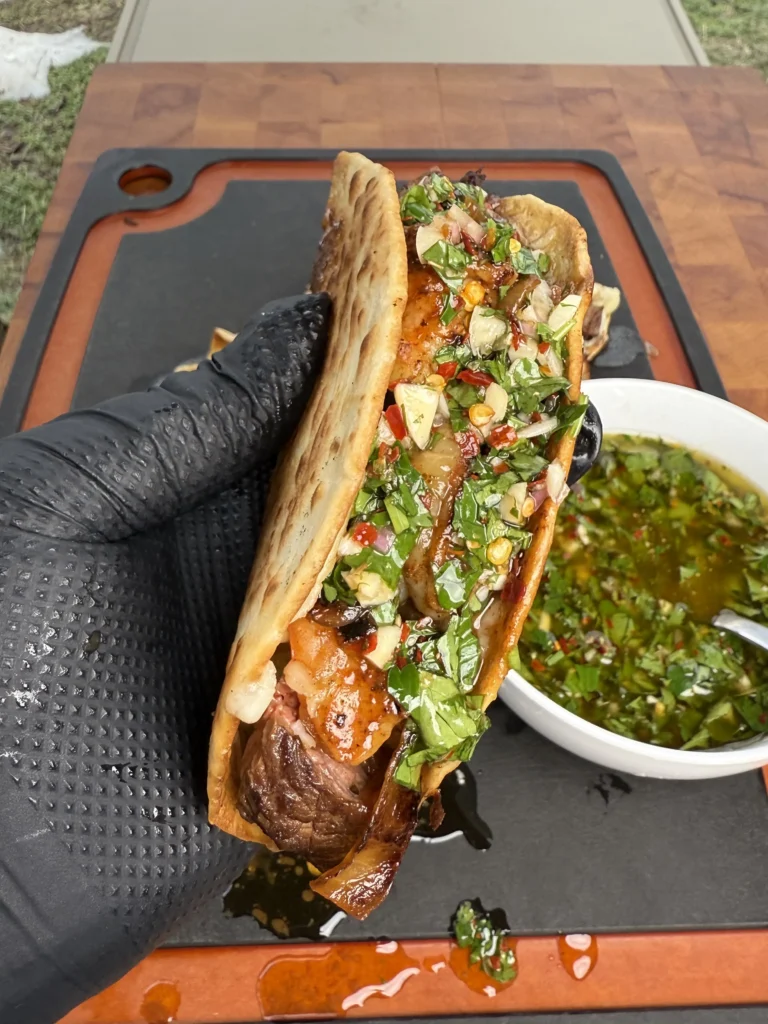tacos in the hand