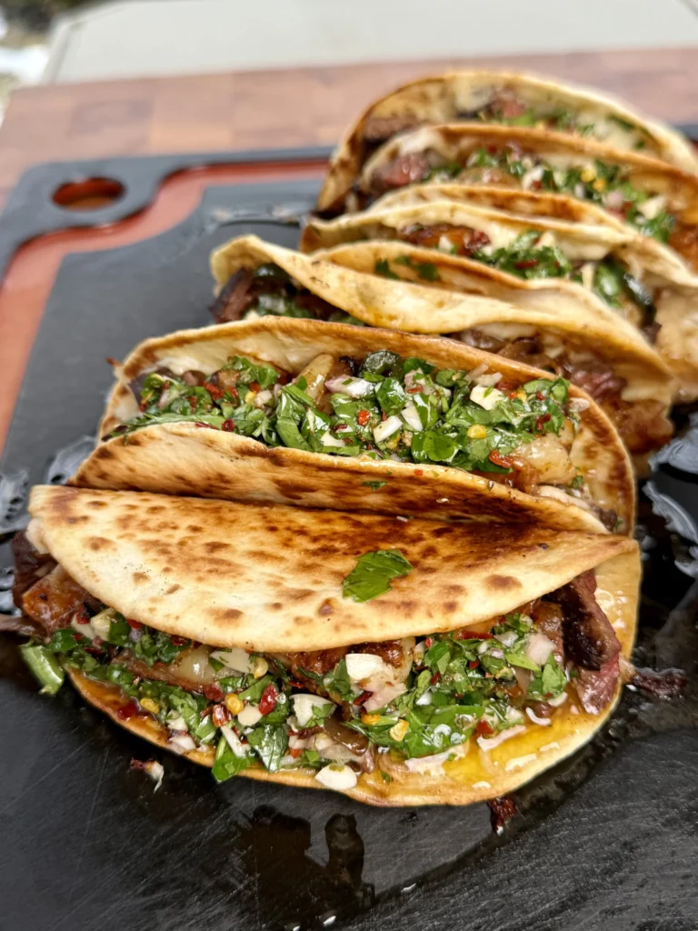assembled surf n turf tacos