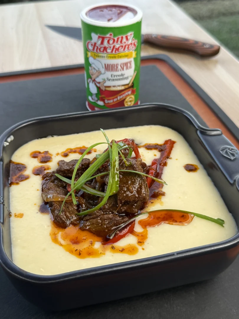 cajun beef and grits