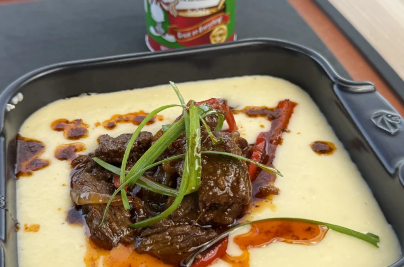 cajun beef and grits