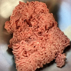 ground beef in a bowl