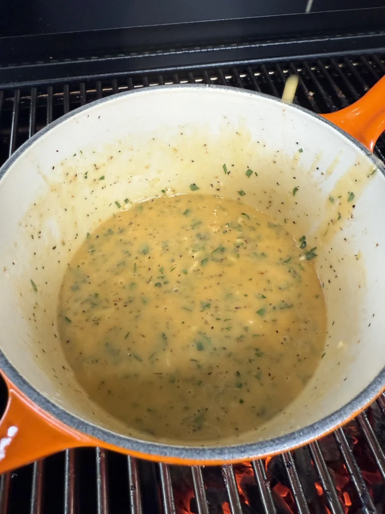 garlic pepper sauce in a bowl