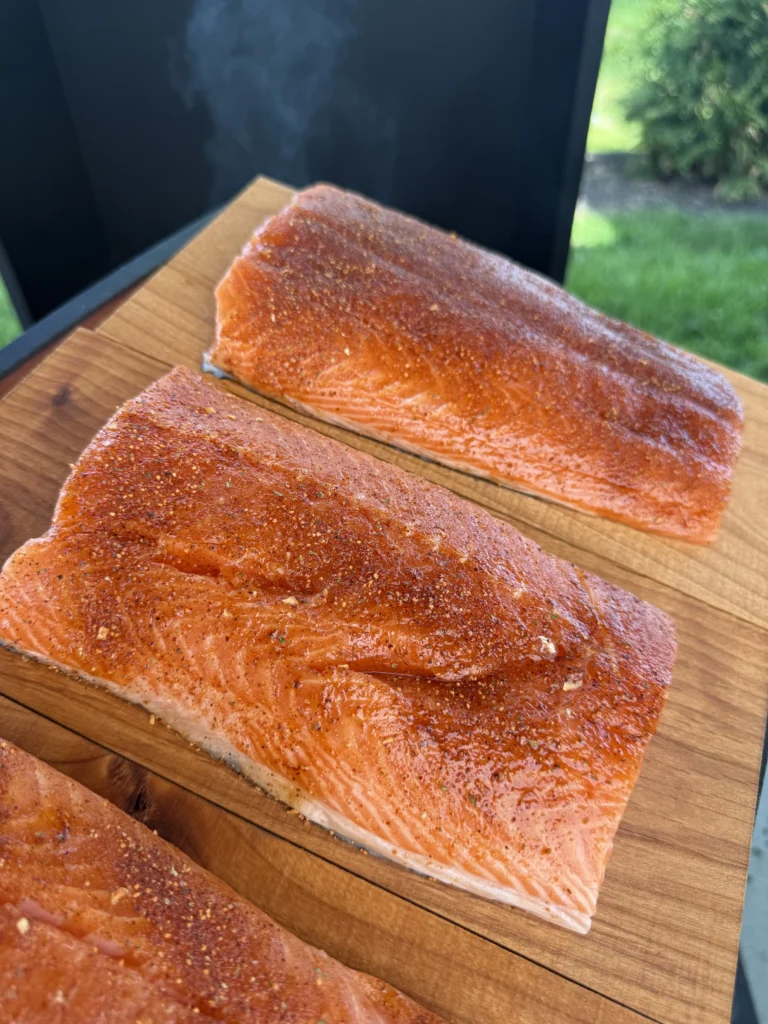 perfectly seasoned salmon