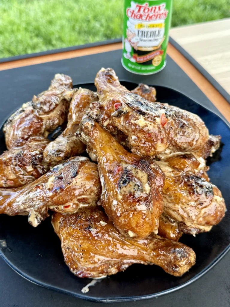 glazed chicken wings on a plate