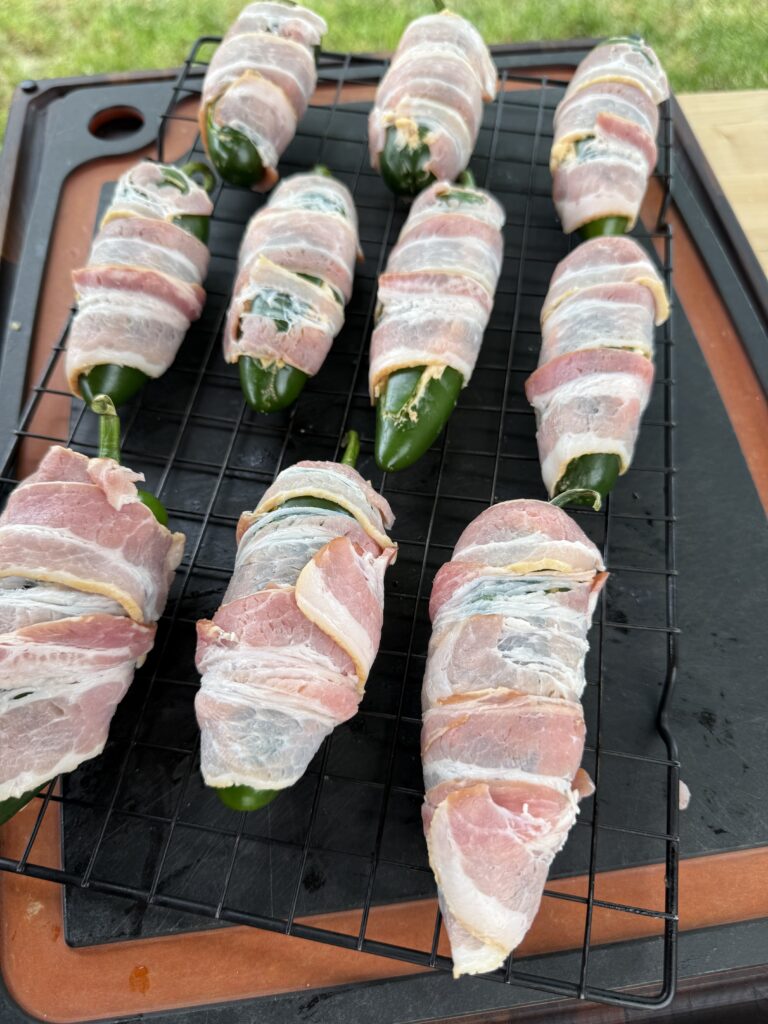 wrapped jalapeño poppers