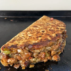 packed chicken bacon ranch quesadilla