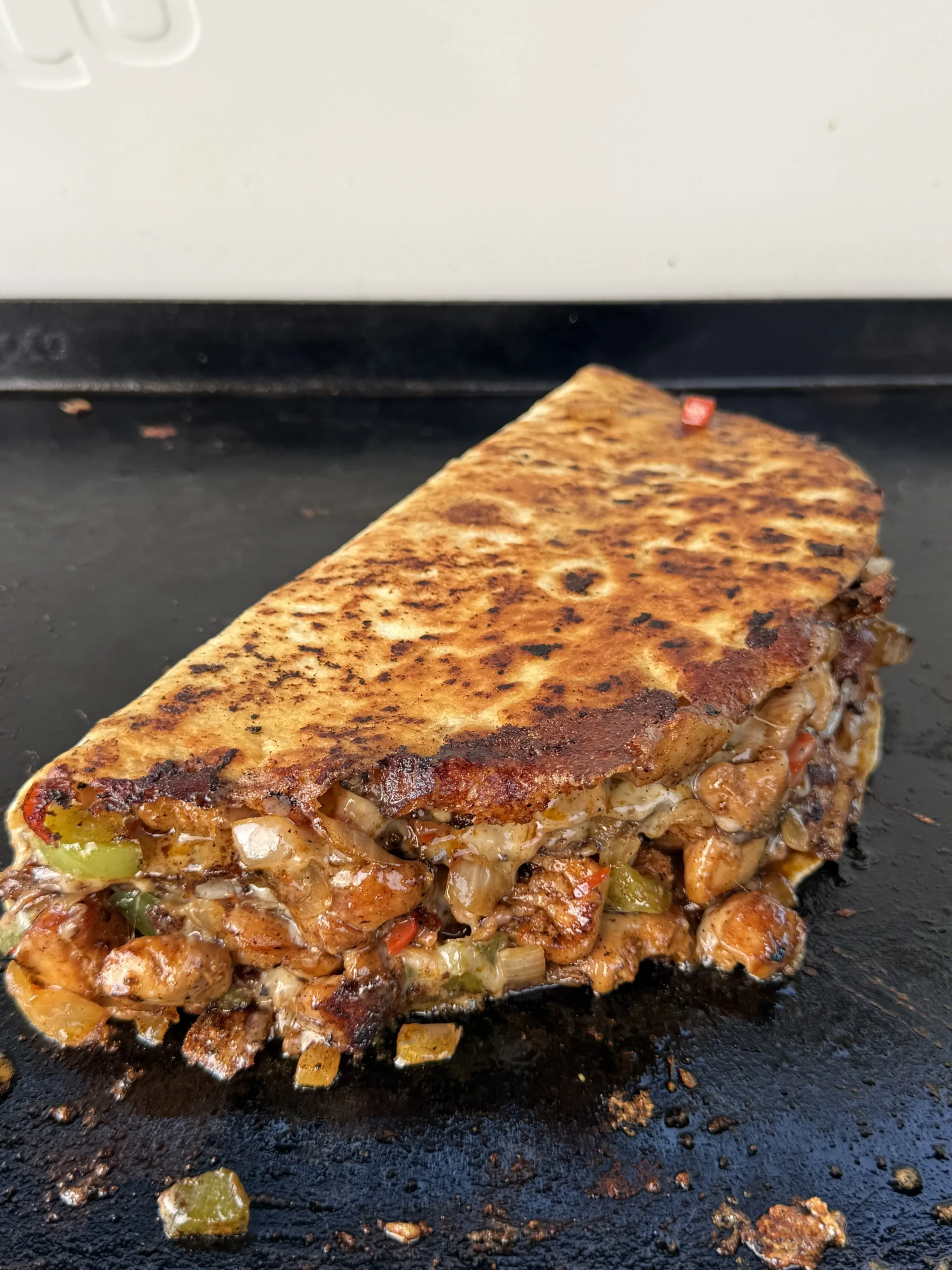 packed chicken bacon ranch quesadilla