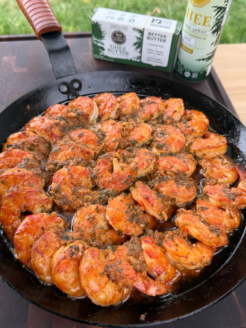 Cowboy Butter Smoked Shrimp Recipe with Ghee