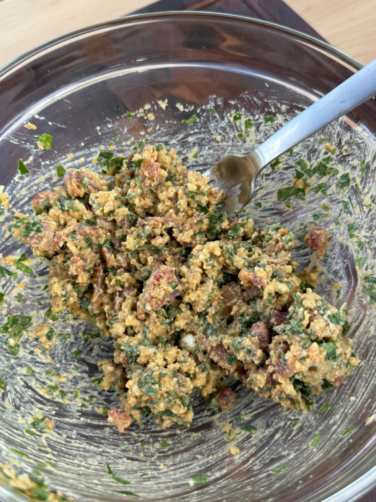 blue cheese crust for the steaks