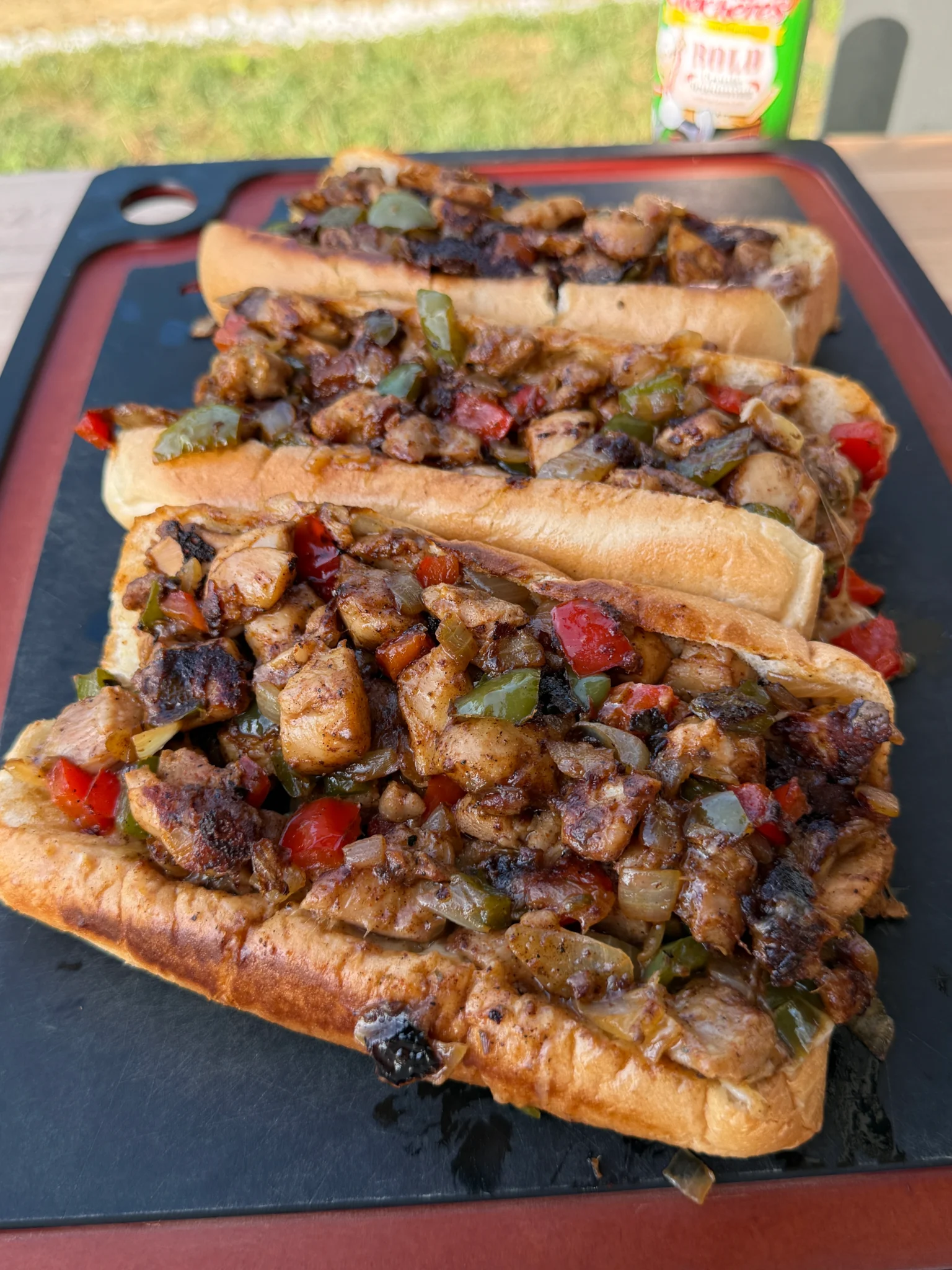 the ultimate chicken thigh cheesesteak