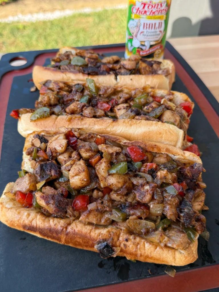blackened chicken cheesesteak