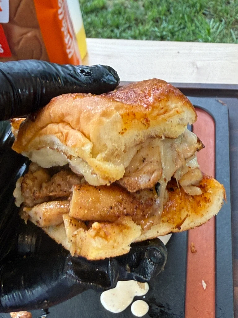 nashville hot grilled chicken slider