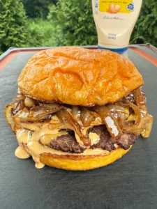 easy smash burger recipe from the griddle