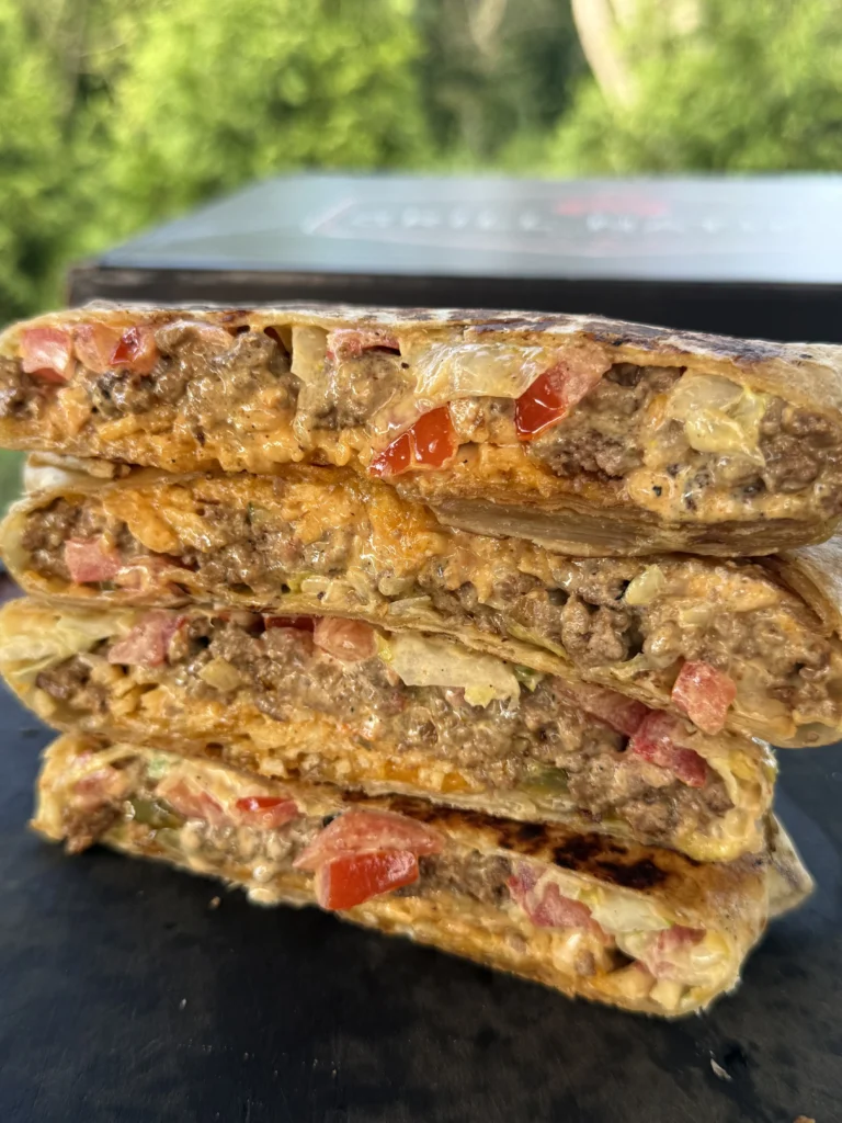 grilled chopped cheese tiktok crunchwrap