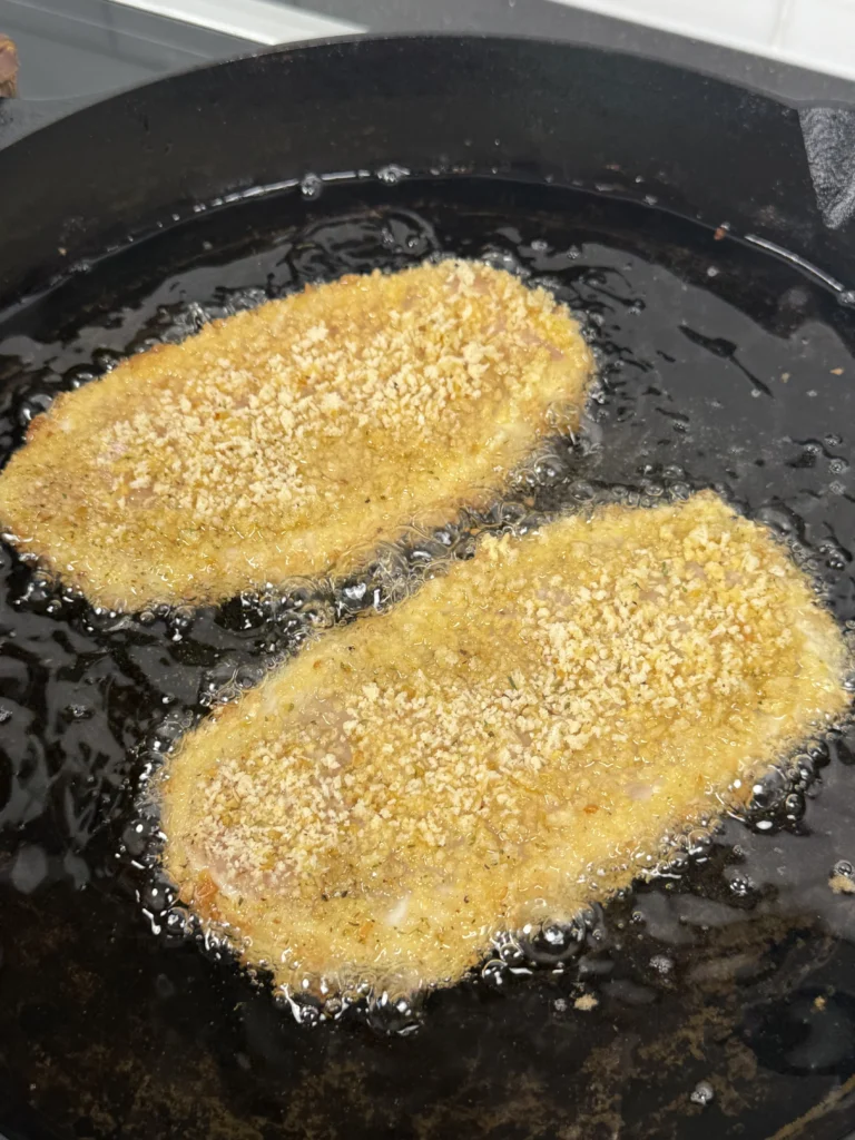 fried chicken for the caesar salad sandwich