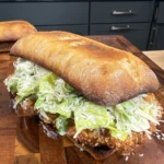 chicken caesar salad sandwich