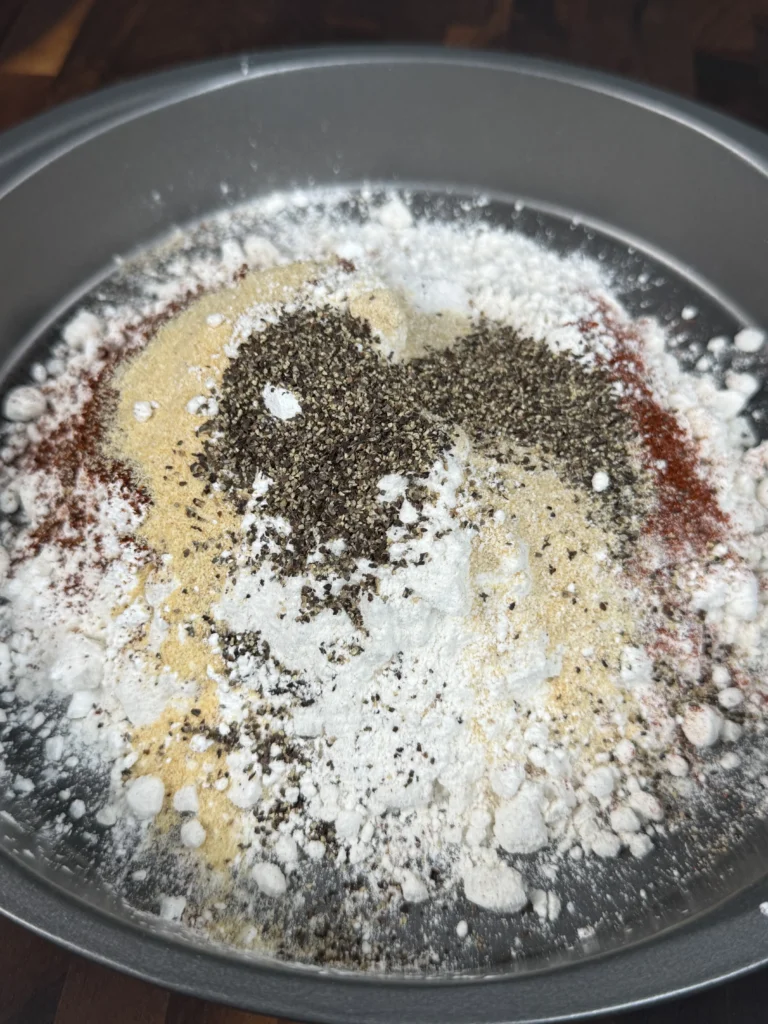 seasoning for the chicken at station number 1