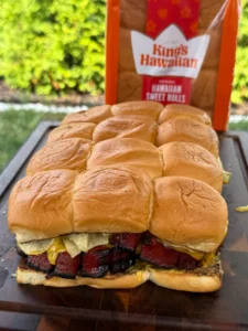 smoked bologna sliders