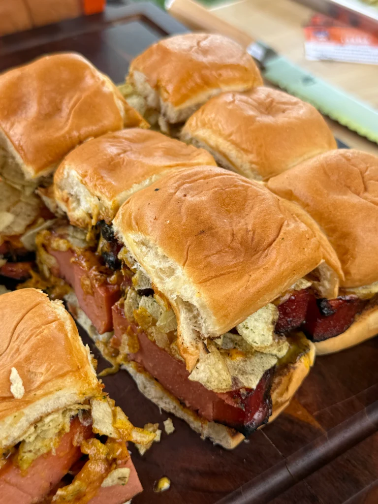 sliced bologna sliders
