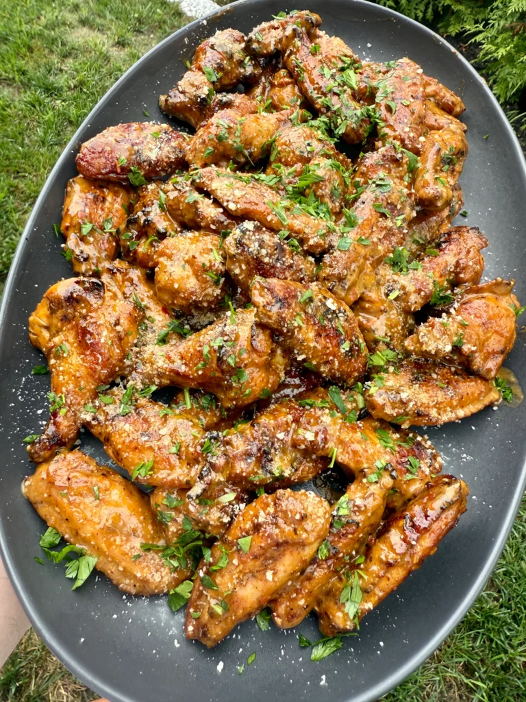 spicy garlic parmesan chicken wings
