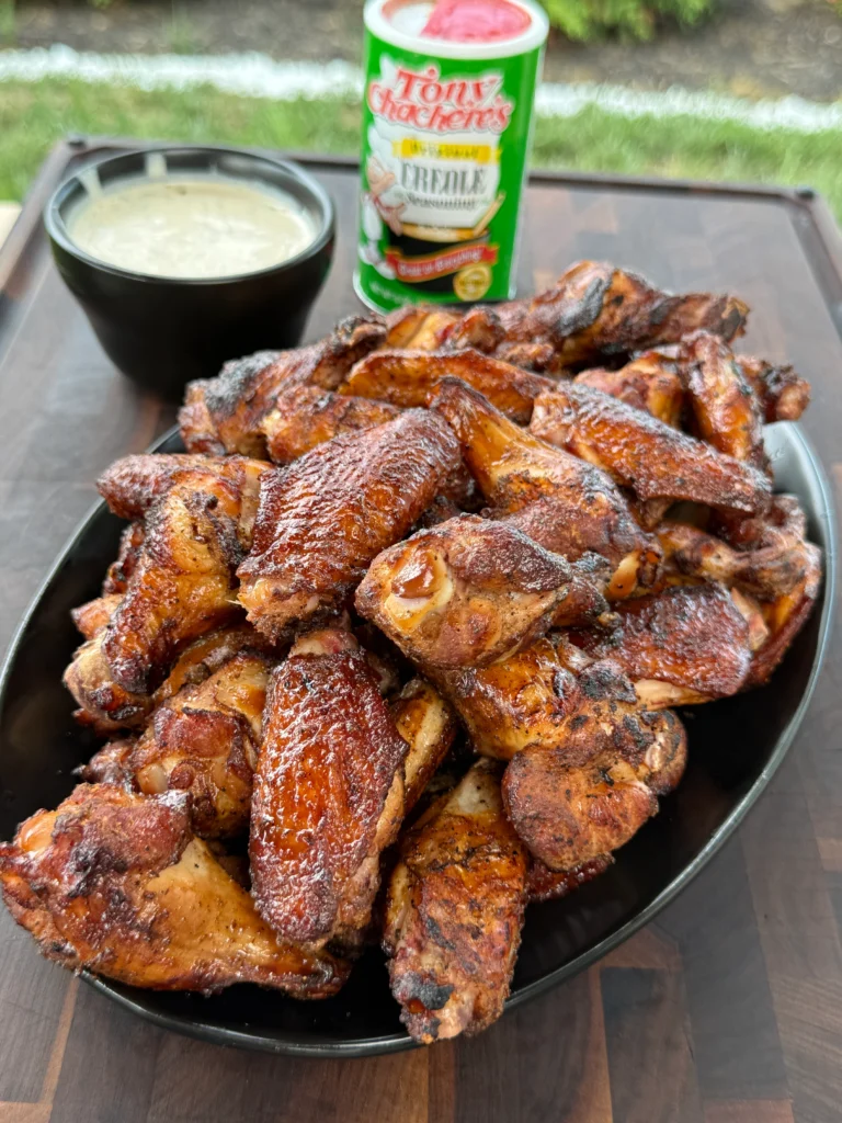 perfect flay lay of chicken wings