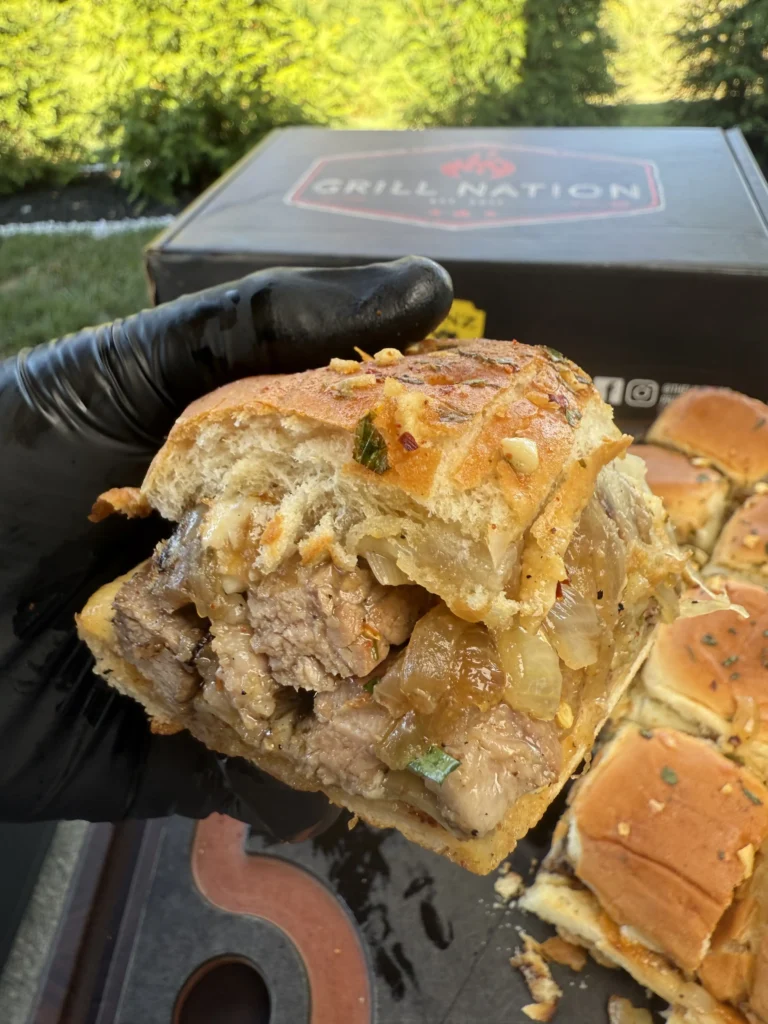 smoked cowboy butter steak sliders with a grill nation box