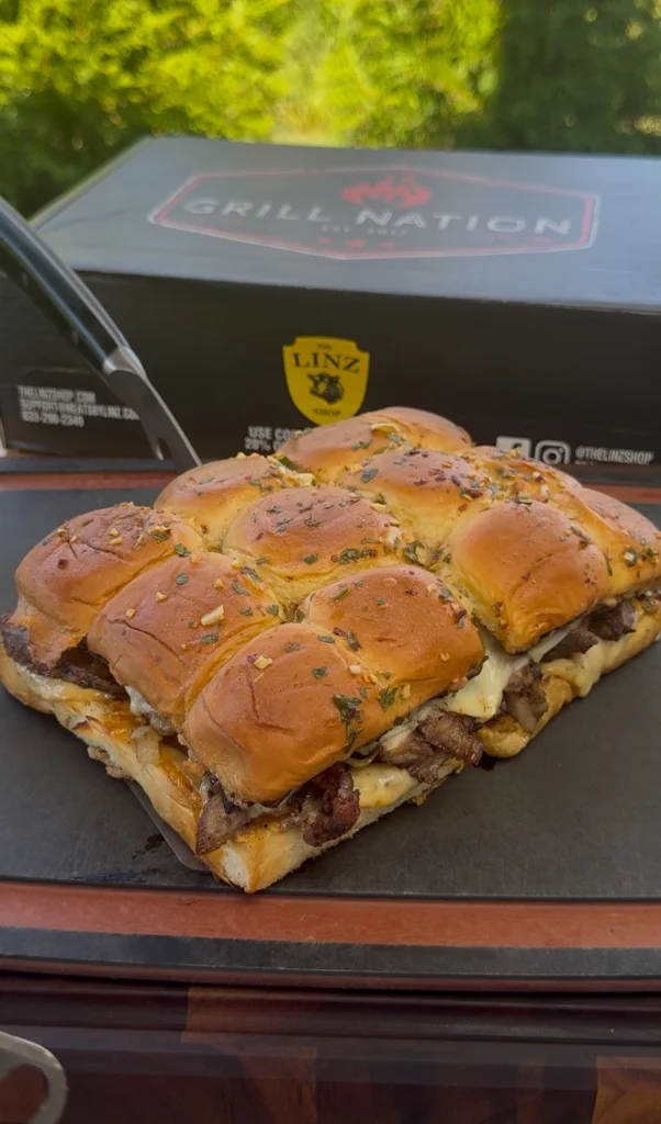 sliders with cowboy butter on top of them