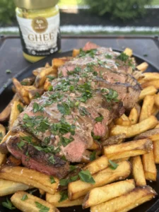 steak fries with ghee truffle