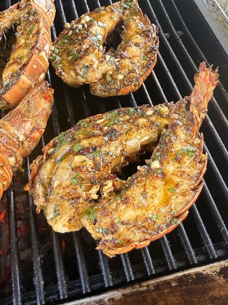 grilling chipotle honey lobster tails