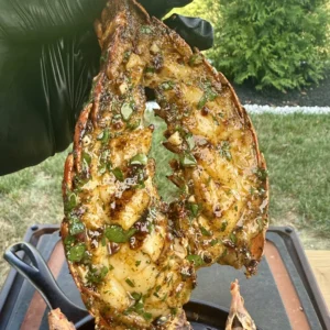 perfectly seared chipotle honey butter lobster tails