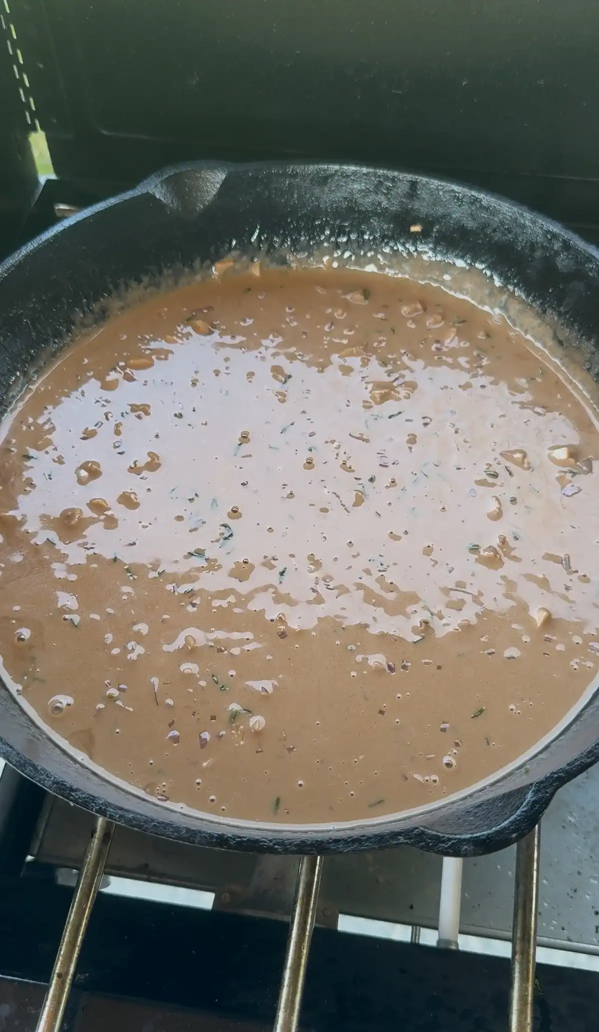 black truffle ghee sauce in a bowl