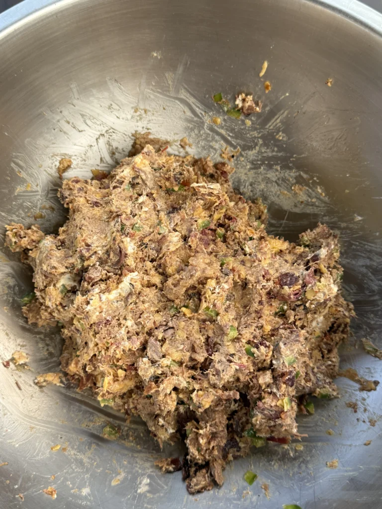 brisket and cream cheese mixture