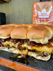 bacon jam cheeseburger sliders