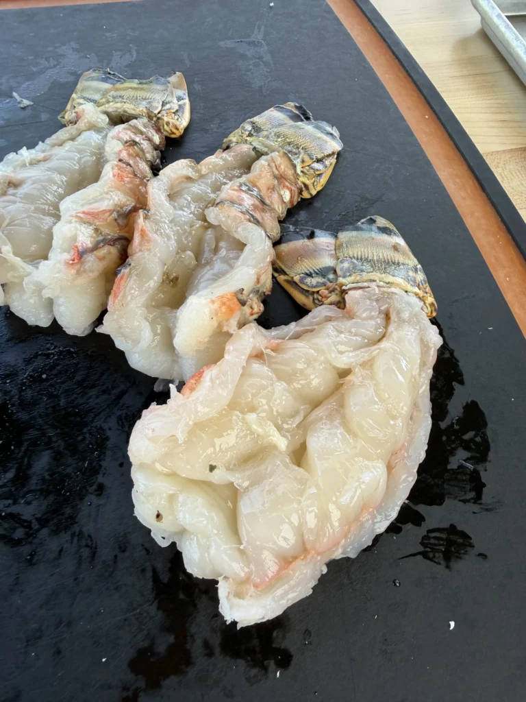 butterflied lobster tail