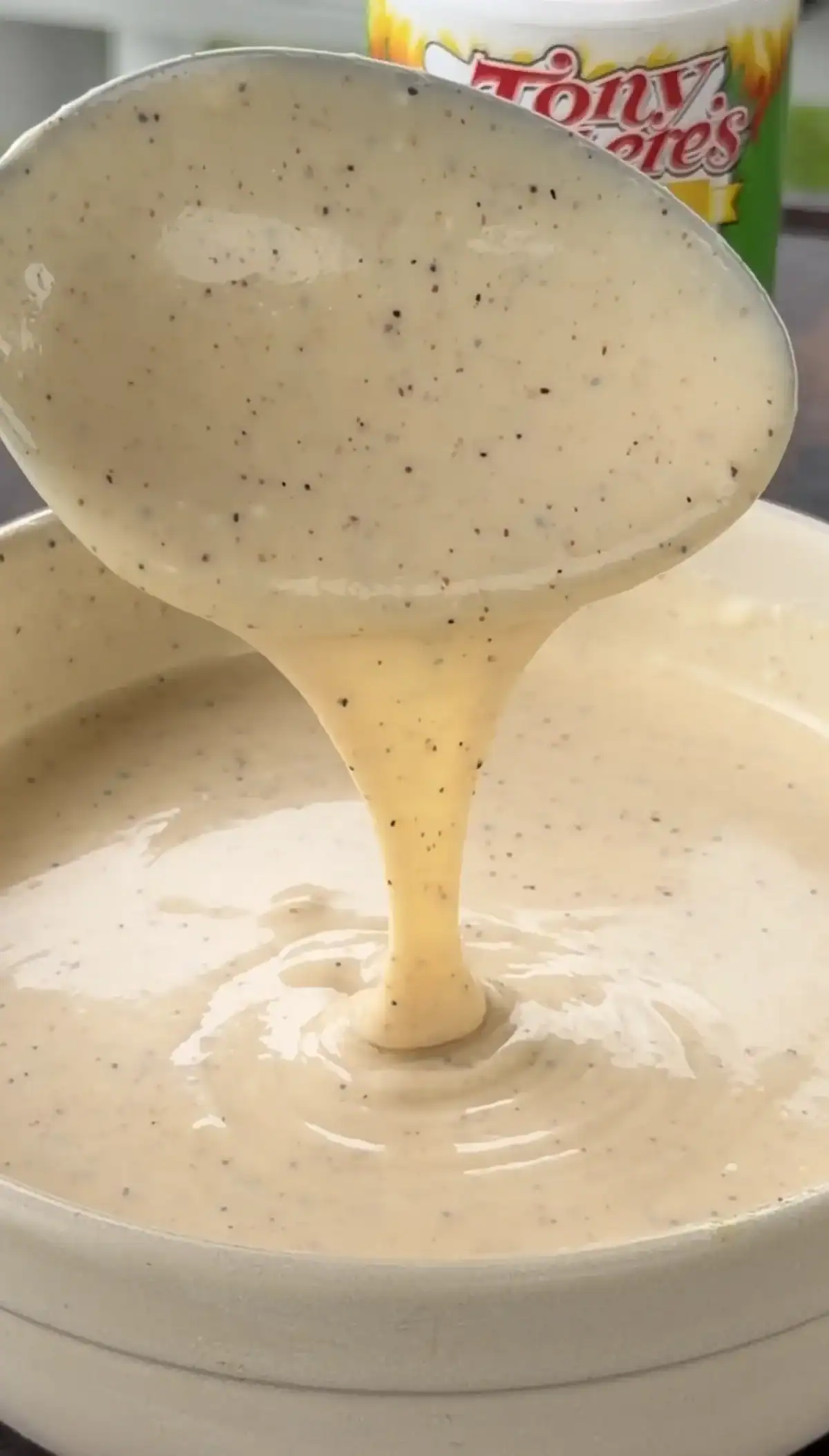 creamy cajun sauce in a bowl