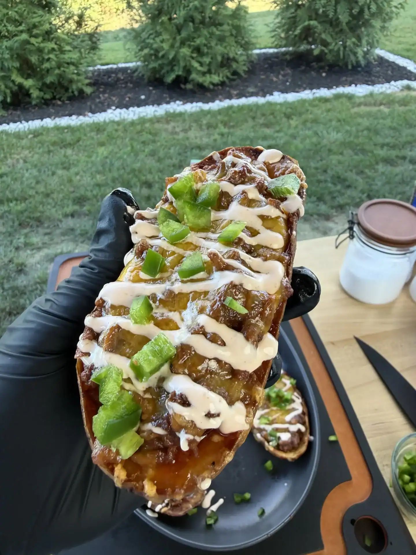 double fried potato skins