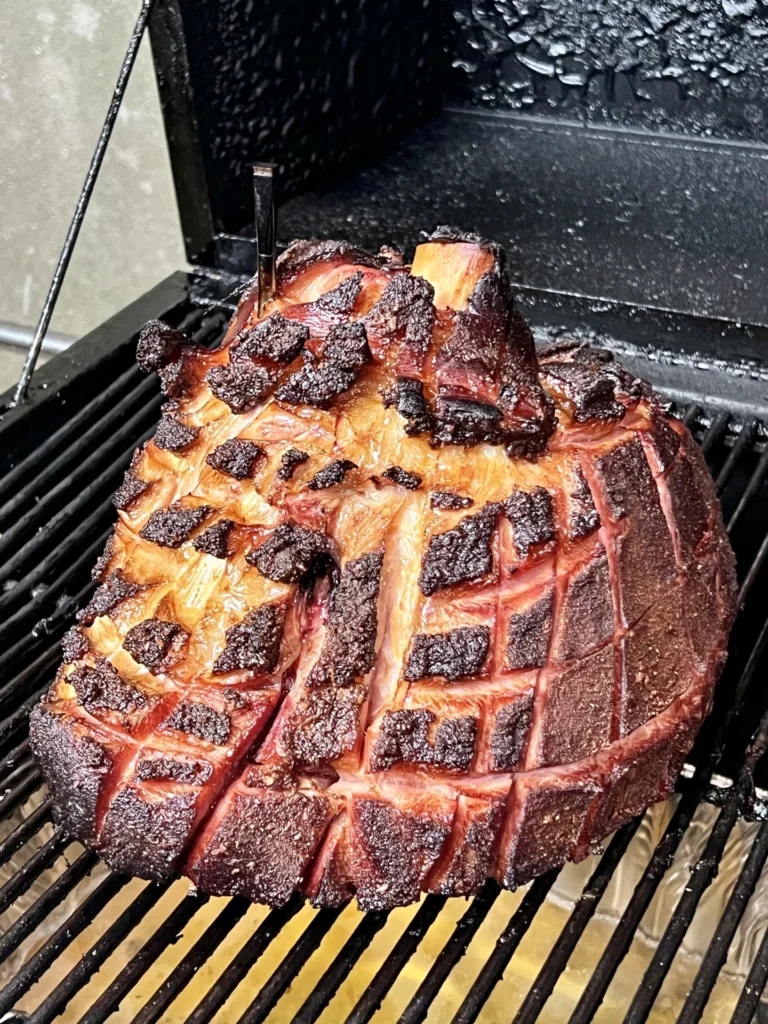 easy smoked ham recipe on the hasty bake