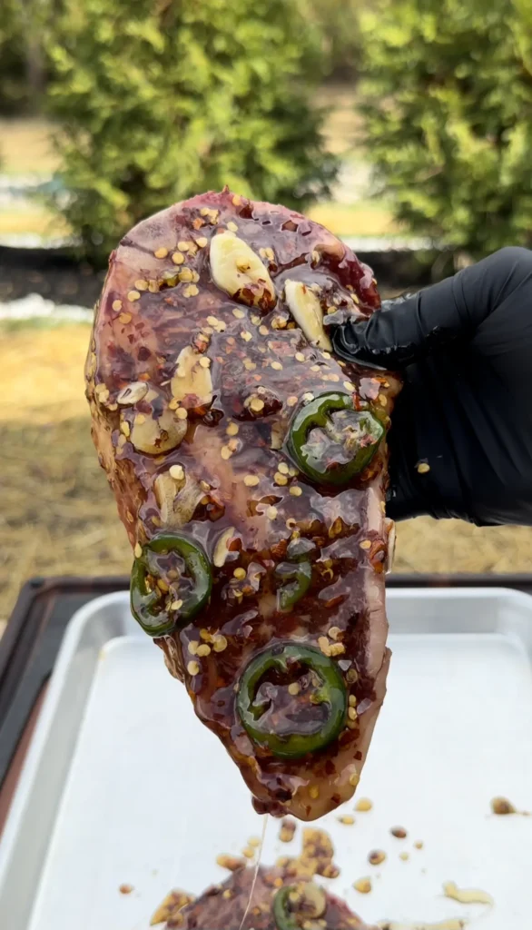 steaks in the ht honey marinade