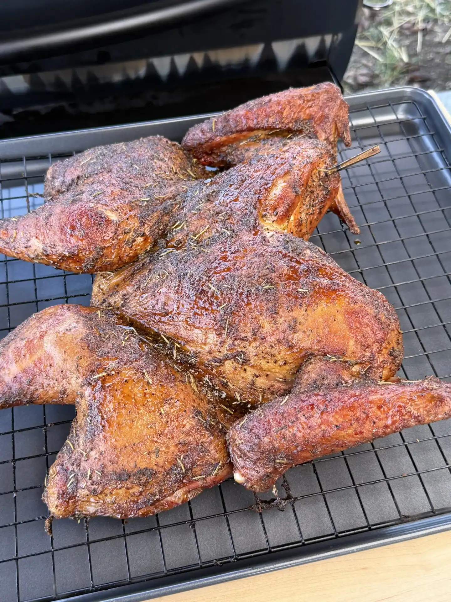 maple bourbon glazed turkey