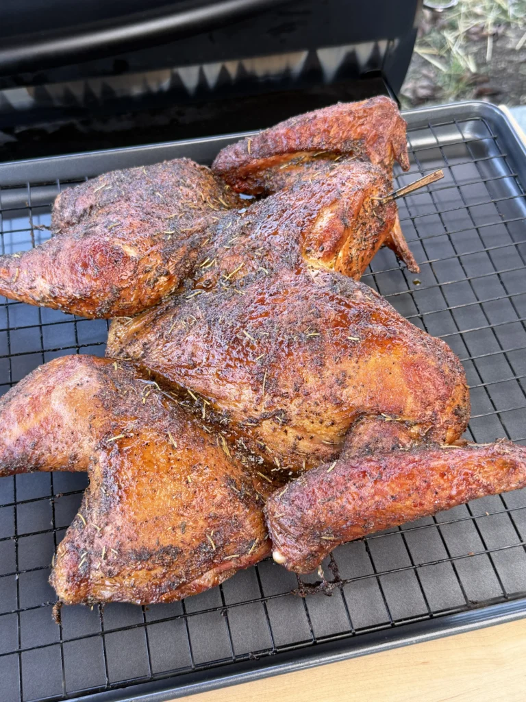 maple bourbon glazed turkey