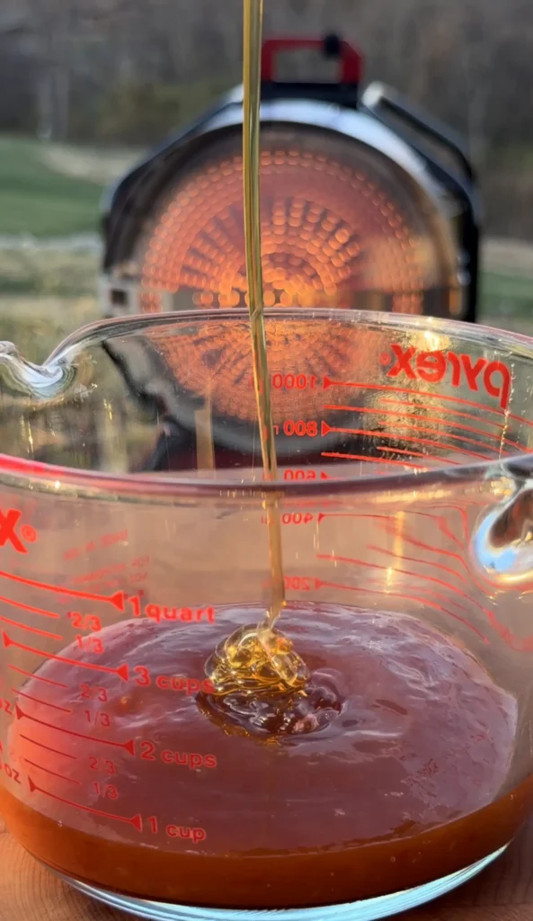 sweet chili glaze in a pyrex bowl